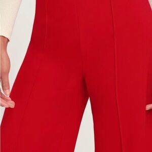 SPANX Vibrant Red Wide Leg Pants